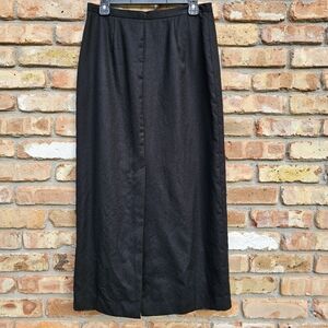 Vintage Pursuits Ltd 100% Worsted Wool Ankle Length Skirt